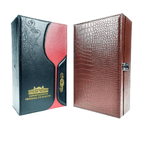 leather wine box