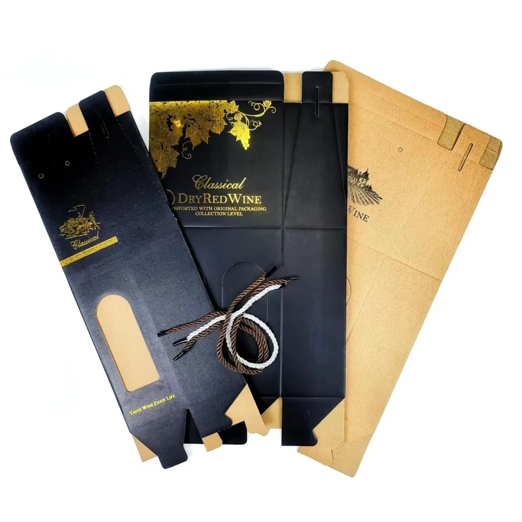 corrugated wine box