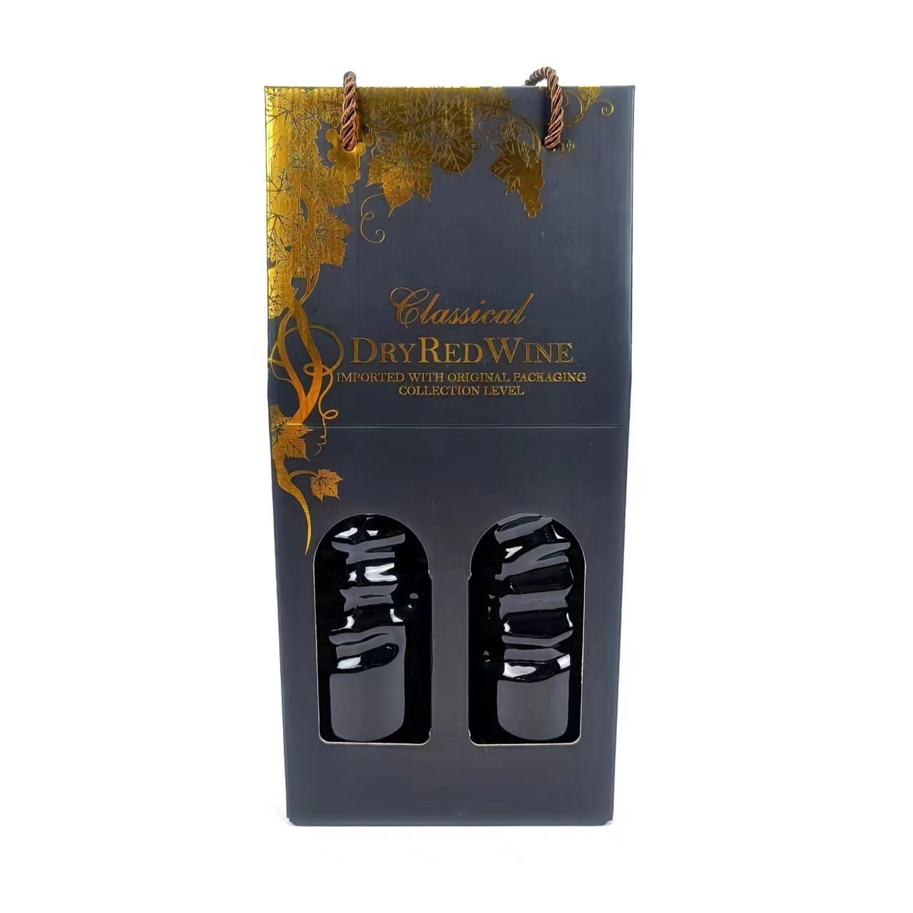 wine corrugated box with bottle