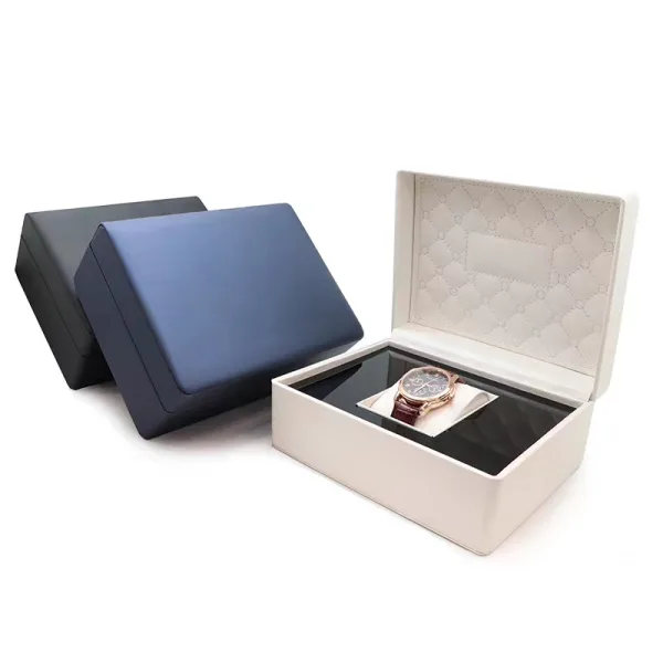 Brushed PU Leather Watch Box