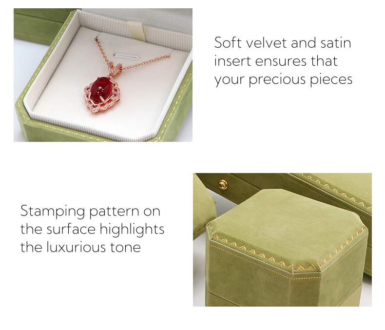 Creative Premium Velvet Octagonal Jewelry Box