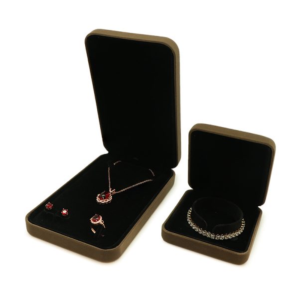 High-Grade Velvet Iron Jewelry Box