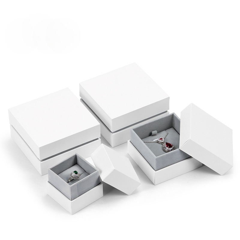 Lid & Base Velvet Jewelry Paper Box