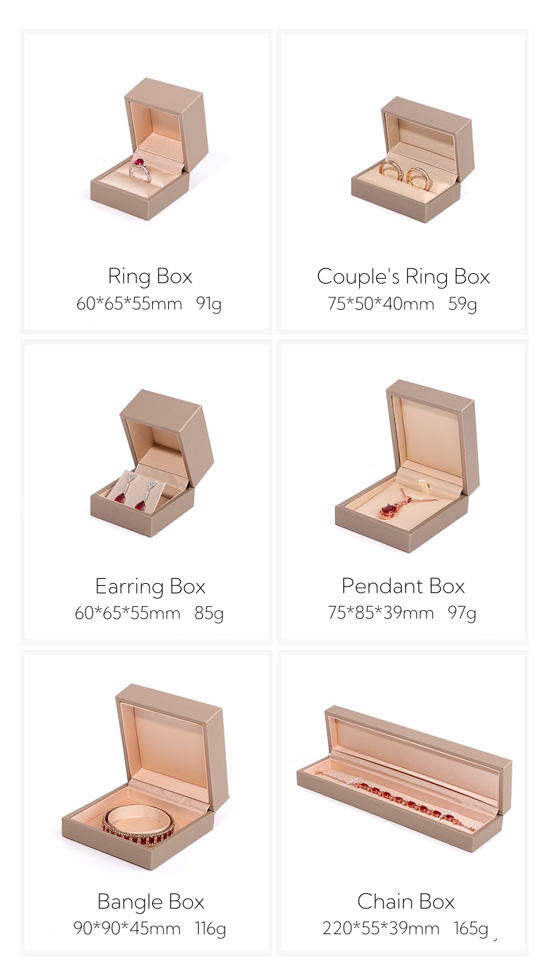 Premium Brushed PU Leather Jewelry Box