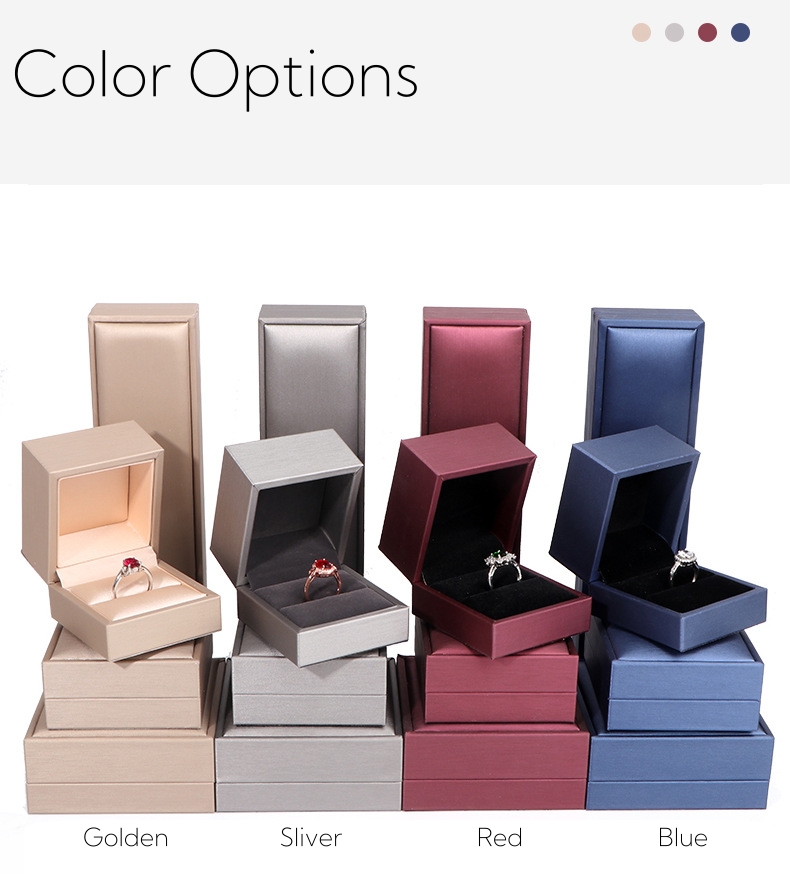 Premium Brushed PU Leather Jewelry Box