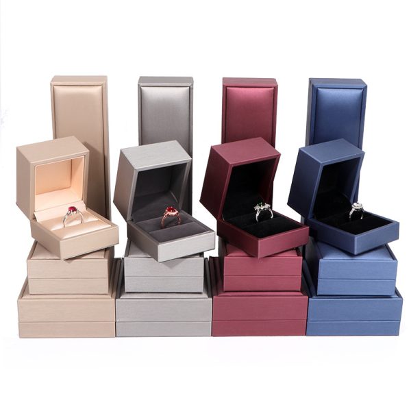 Premium Brushed PU Leather Jewelry Box