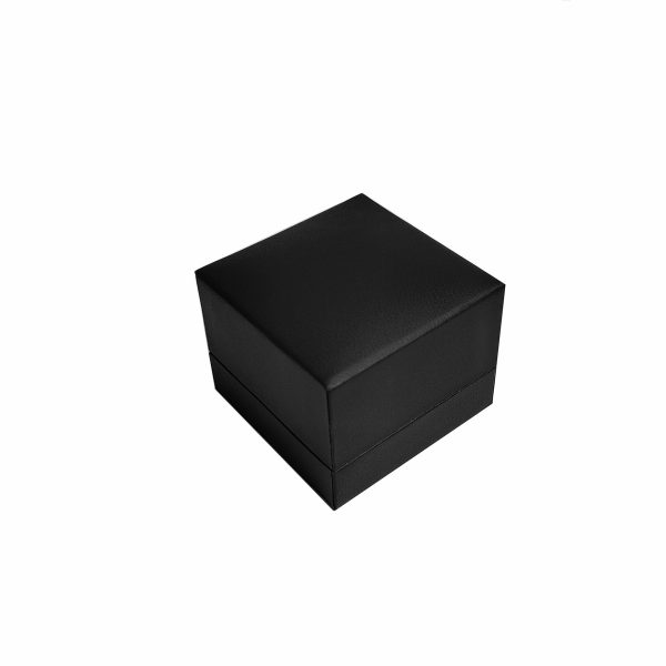 Minimalist Men's Black Custom Ring Jewelry Box
