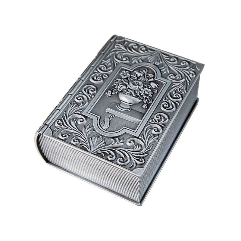 Premium Vintage Metal Keepsake Jewelry Box for Men