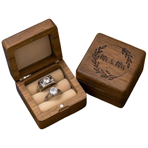 Custom Wood-Carved Jewelry Box