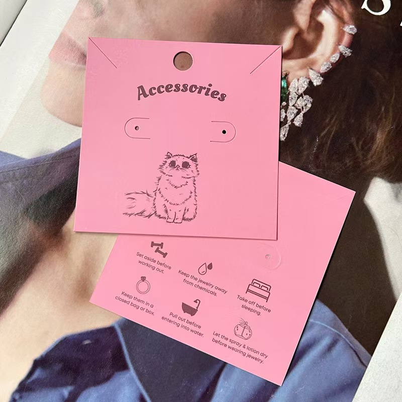 printed earring cards