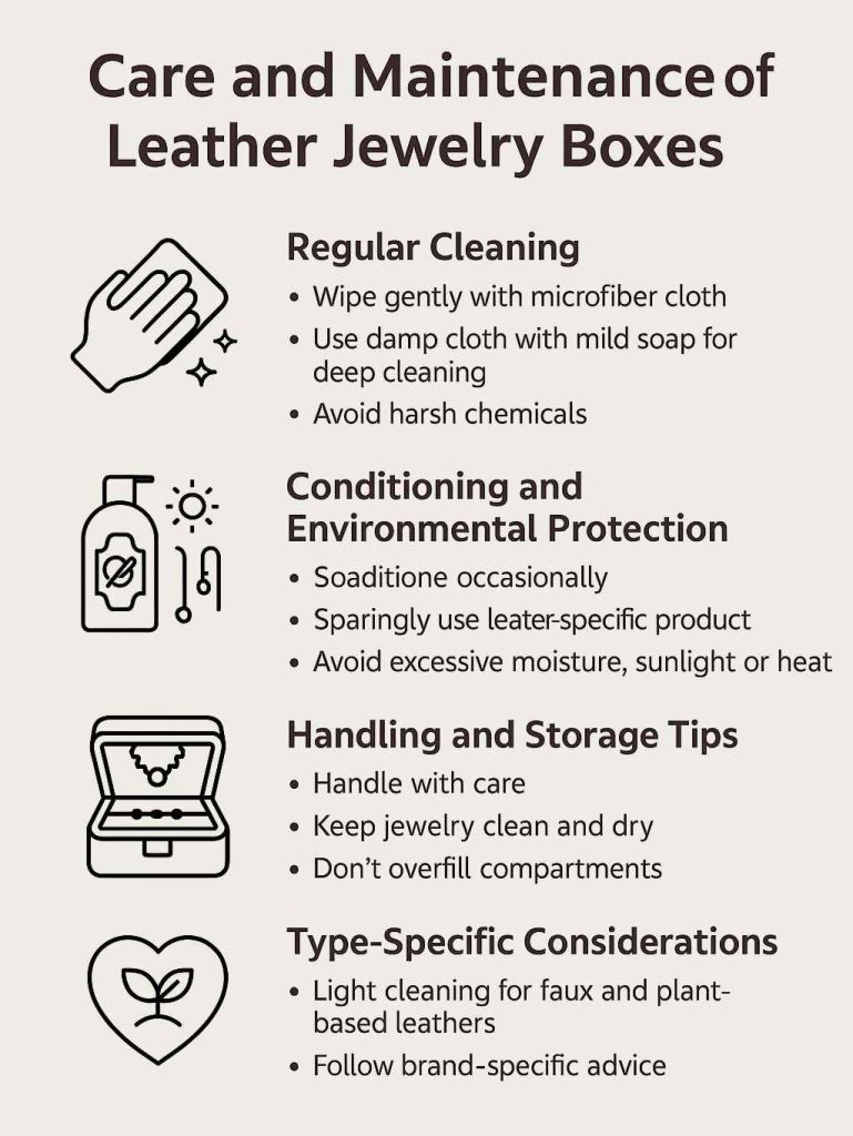 Care and Maintenance of Leather Jewelry Boxes