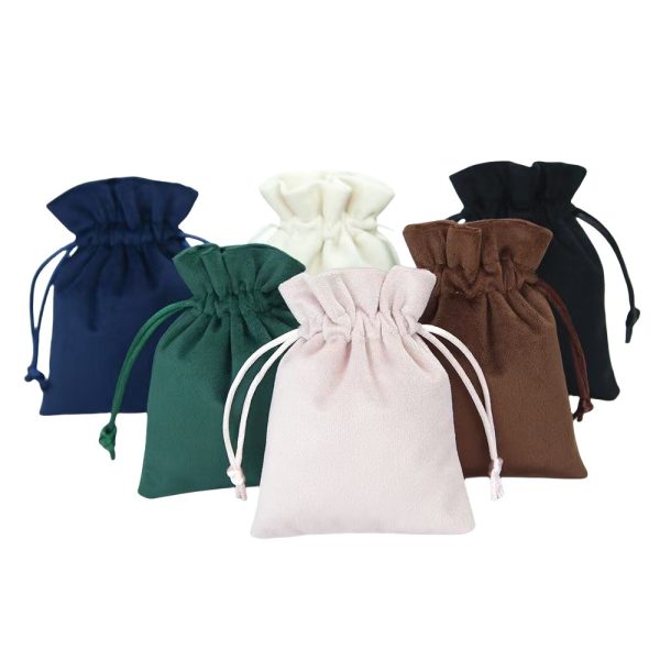 Custom Velvet Drawstring Jewelry Bags with Logo Printing