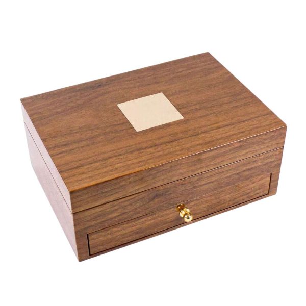 personalized real wood jewelry box