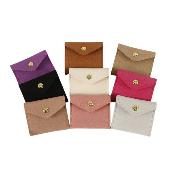 Custom Pouches for Jewellery with Snap Button Closure