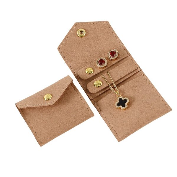 Custom Pouches for Jewellery with Snap Button Closure