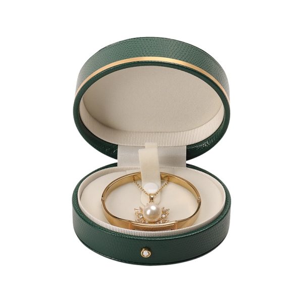 Elegant Round Box for Chain Bracelet Display