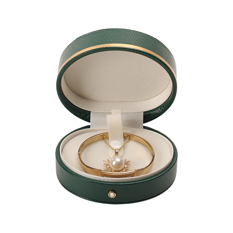 Elegant Round Box for Chain Bracelet Display