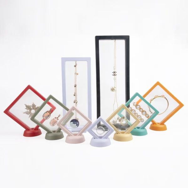 Floating Frame Pe Film Jewelry Box Display