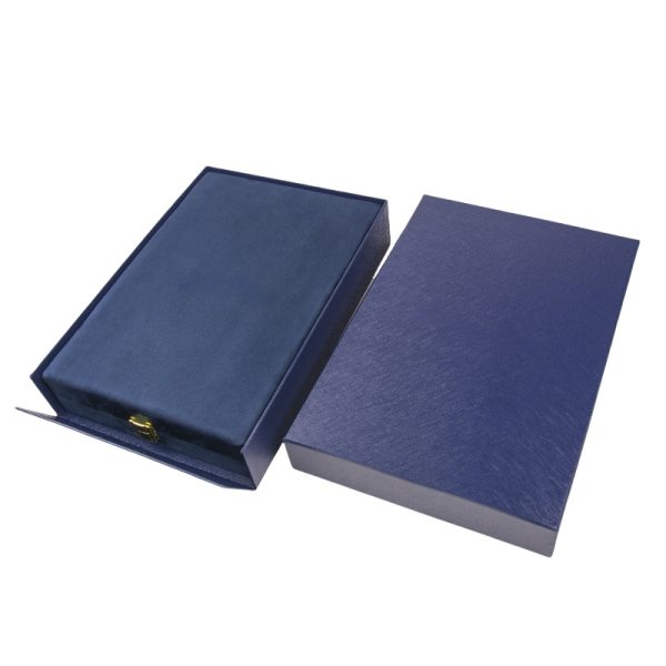 Luxury Velvet Jewelry Set Box with Secure Lock Closure