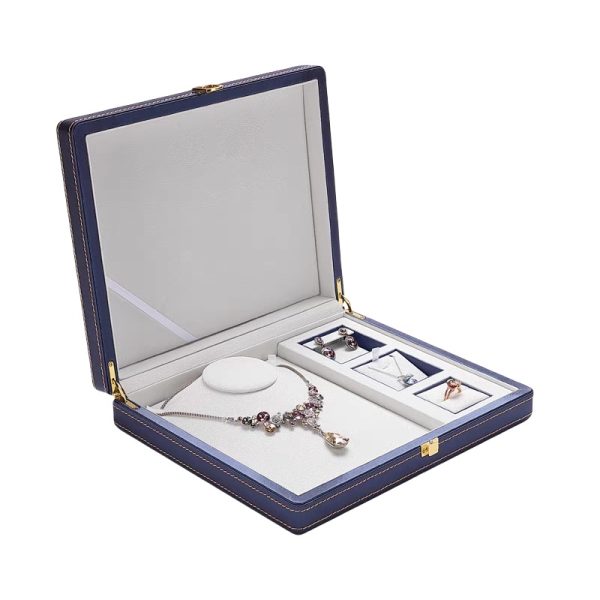 Premium Leather Jewelry Set Box for Showcase and Storage