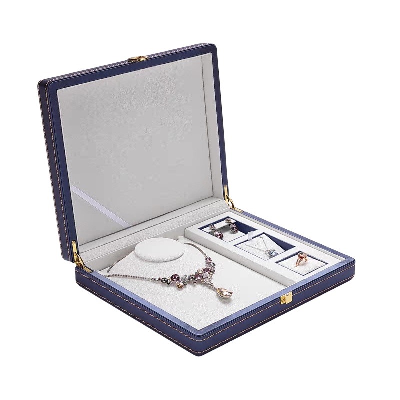 Premium Leather Jewelry Set Box for Showcase and Storage