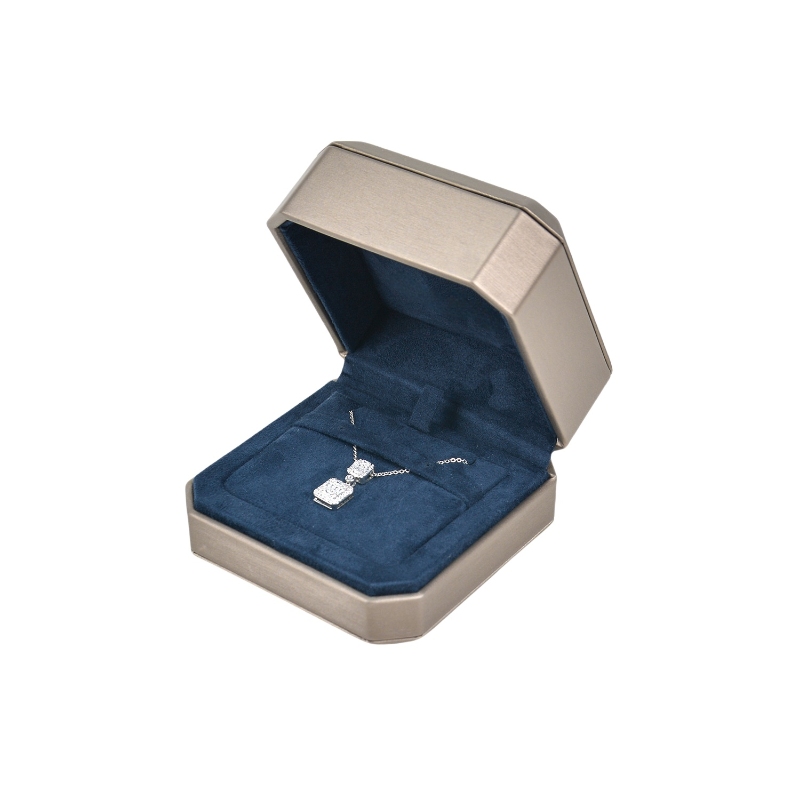 Satin-Touch Velvet Necklace Box for Elegant Jewelry Displays